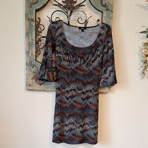 BCX Multicolor Patterned Dress. NWOT Size SMALL